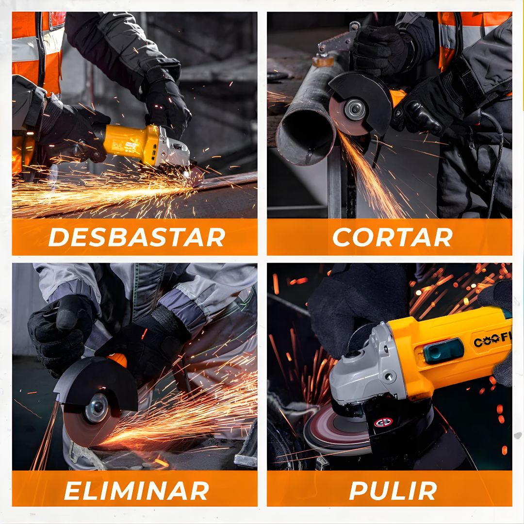 AMOLADORA / ESMERILADORA – Potencia profesional, cortes precisos y control total en cada trabajo