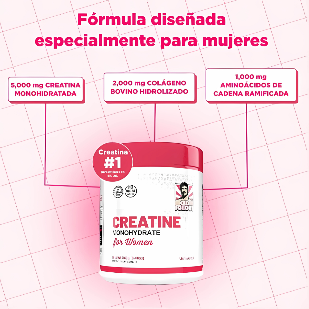 CREATINE FOR WOMEN – Energía y belleza en un solo suplemento