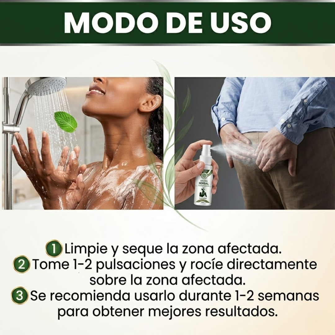 SPRAY HERBAL PARA HEMORROIDES ALIVIO NATURAL – Alivio íntimo localizad