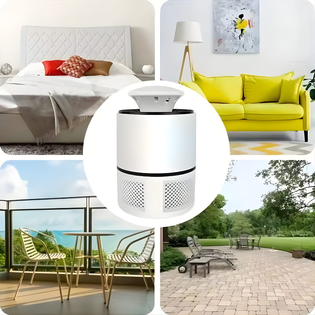 LÁMPARA ANTIMOSQUITOS SILENCIOSA – Eliminación efectiva, luz segura y descanso sin interrupciones toda la noche