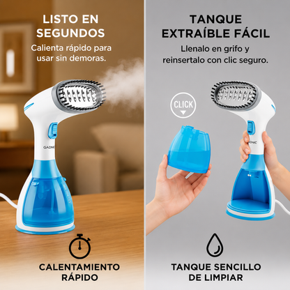 PLANCHA DE VAPOR — Elimina arrugas en segundos