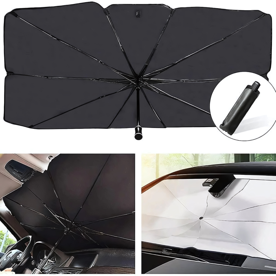 PARASOL AUTO – Protege tu vehículo del calor extremo en segundos