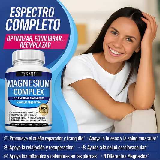 MAGNESIUM COMPLEX X 90 CÁPSULAS – Equilibrio mineral, bienestar diario y apoyo integral para tu rutina