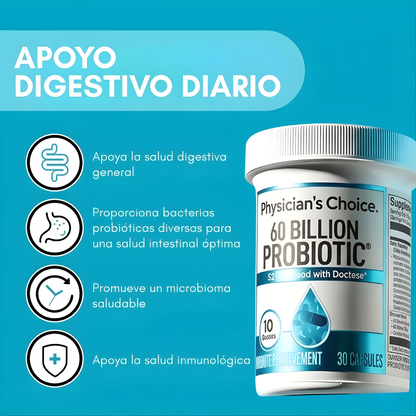 60 BILLIONS PROBIOTICS – Equilibrio intestinal, digestión diaria y bienestar desde el interior