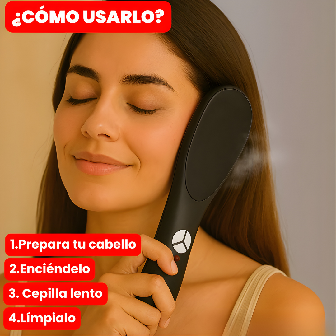 CEPILLO LÁSER ANTICAÍDA – Estimula, nutre y repara tu cabello con tecnología de luz y vapor
