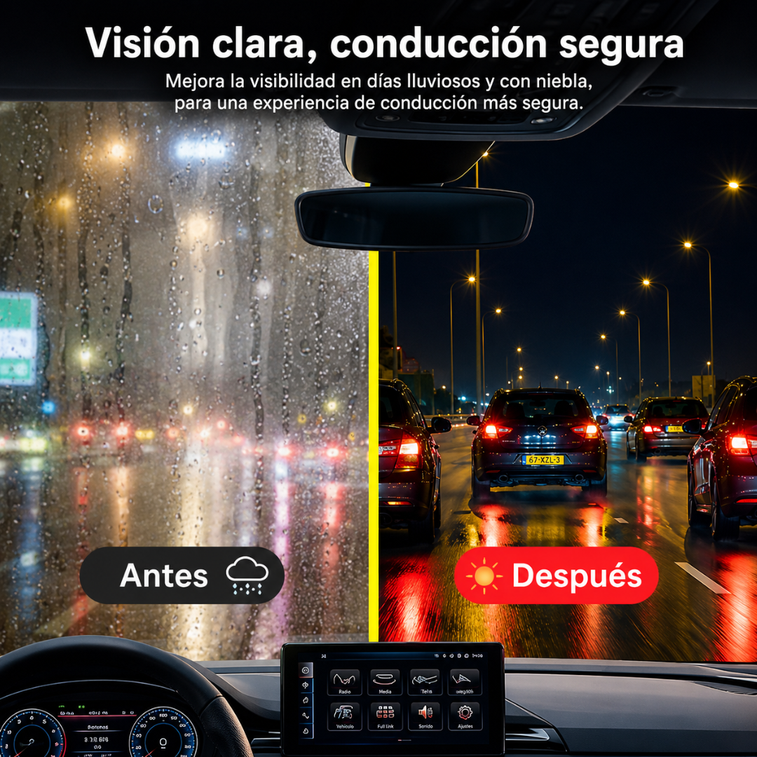 LIMPIADOR REPELENTE AL AGUA – Visión clara y segura