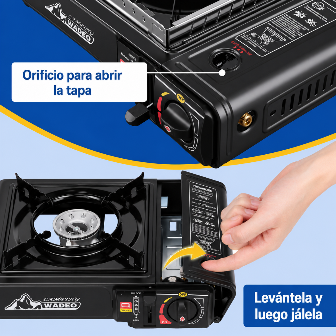 COCINA PORTÁTIL DE GAS – Cocina fácil en campamento