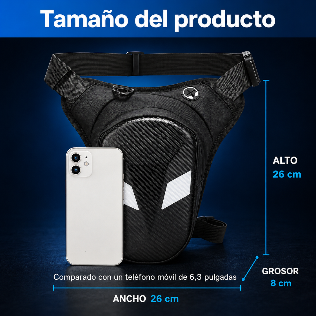 PIERNERAS FRENTE PASTA DURA CON OJOS BLANCOS — Diseño agresivo y espacio real para tu moto