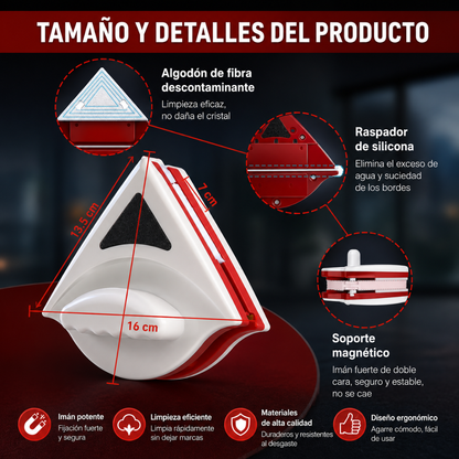 1 LIMPIA VIDRIOS ESQUINERO – Limpia ambos lados seguro