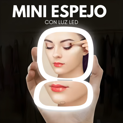 MINI ESPEJO DE MAQUILLAJE SURTIDO CON LUZ LED MAKEUP MIRROR – Precisión total, iluminación perfecta y retoques impecables en cualquier momento