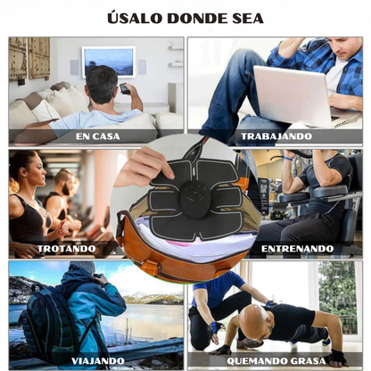 ELECTRO ESTIMULADOR MUSCULAR - Define tu abdomen sin largas rutinas de gimnasio.