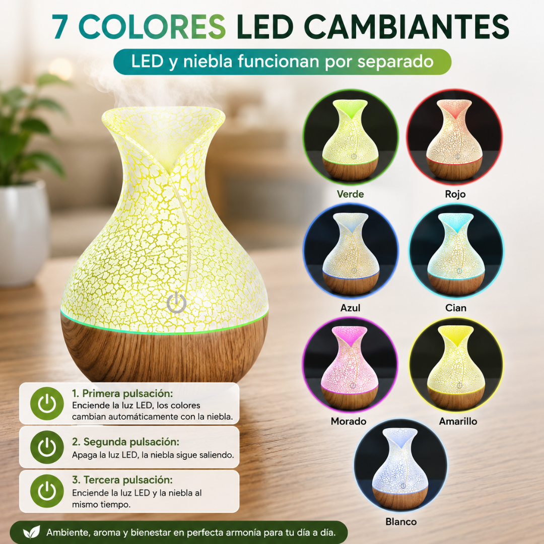 DIFUSOR DE AROMAS – Ambiente fresco y relajante