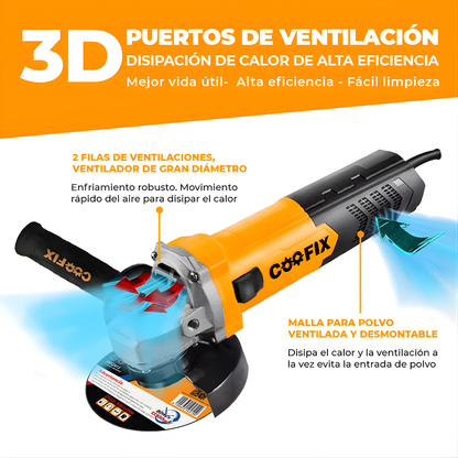 AMOLADORA / ESMERILADORA – Potencia profesional, cortes precisos y control total en cada trabajo
