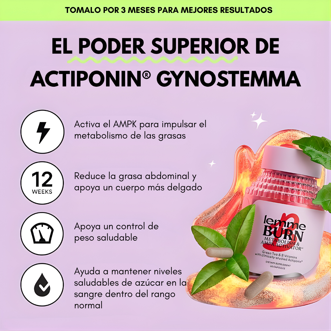 LEMME BURN X60 — El metabolismo que no responde al ejercicio necesita un impulso real. Esto es ese impulso.