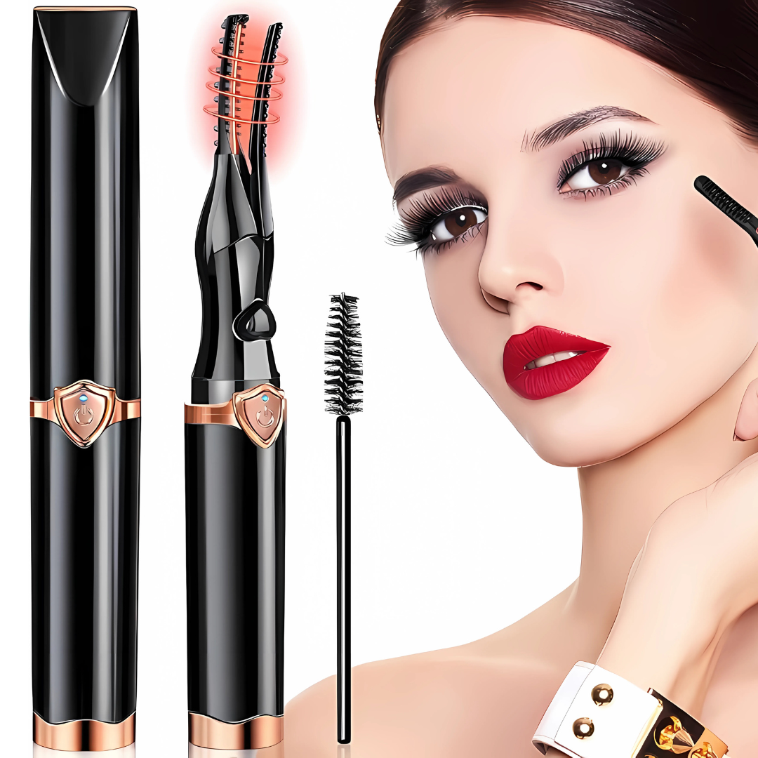 RIZADOR DE PESTAÑAS ELÉCTRICO CON CEPILLO – Curva perfecta que dura todo el día