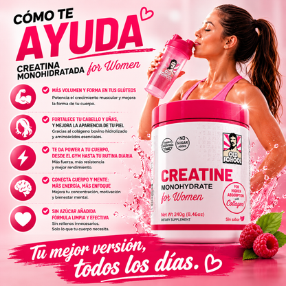 CREATINE FOR WOMEN – Energía y belleza en un solo suplemento