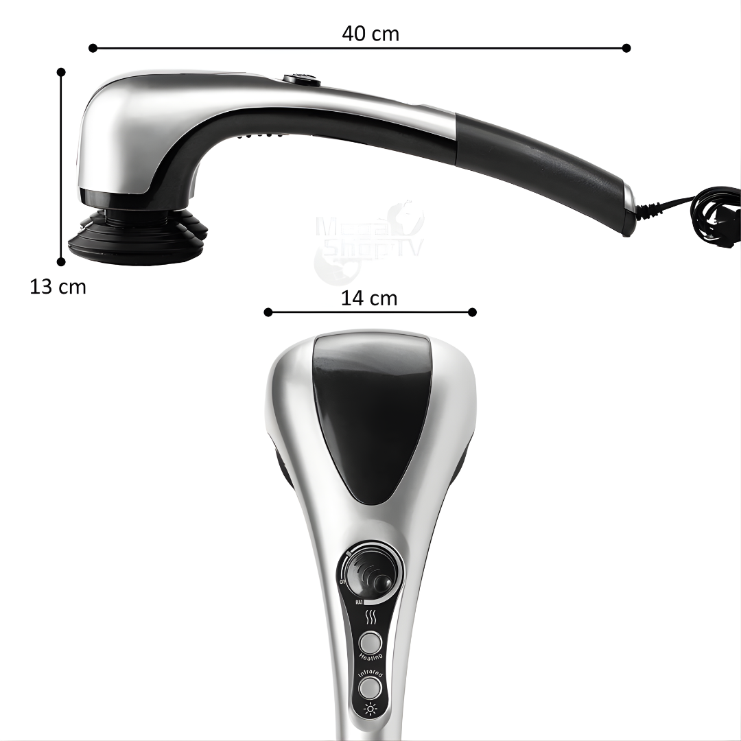 MASAJEADOR ELÉCTRICO DOBLE CABEZAL PRO – Relaja, alivia y renueva tu cuerpo en minutos