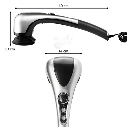 MASAJEADOR ELÉCTRICO DOBLE CABEZAL PRO – Relaja, alivia y renueva tu cuerpo en minutos