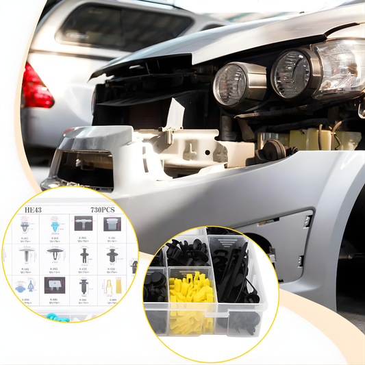 MEGA KIT DE GRAPAS AUTOMOTRICES – Clips y remaches de plástico para reparar y armar tu carro sin ir al taller