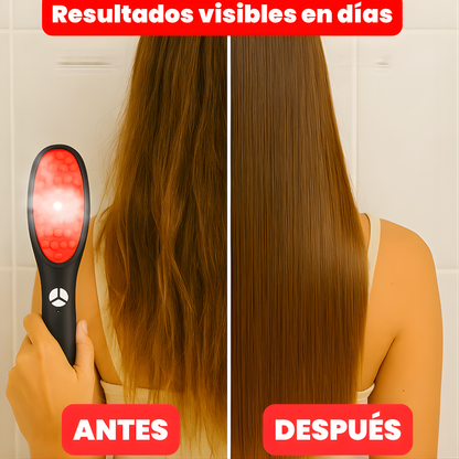CEPILLO LÁSER ANTICAÍDA – Estimula, nutre y repara tu cabello con tecnología de luz y vapor