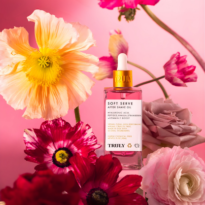COMBO TRULY SOFT SERVE (ACEITE + CREMA) – Suavidad total, alivio inmediato y piel ultra lisa después de cada afeitada
