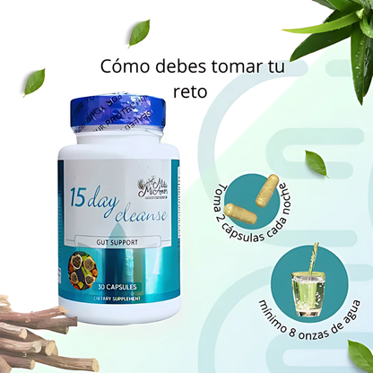 15 DAYS CLEAN – Limpieza digestiva y desintoxicación natural en cápsulas