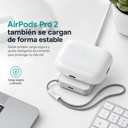 CARGADOR INALAMBRICO PARA RELOJ Y AIRPODS MODELO 26005-TS COTECI – Carga segura, compacta y práctica para tus esenciales Apple