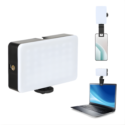 LUZ LED RGB PORTÁTIL PARA VIDEOS – Ilumina tus creaciones con estilo y precisión profesional