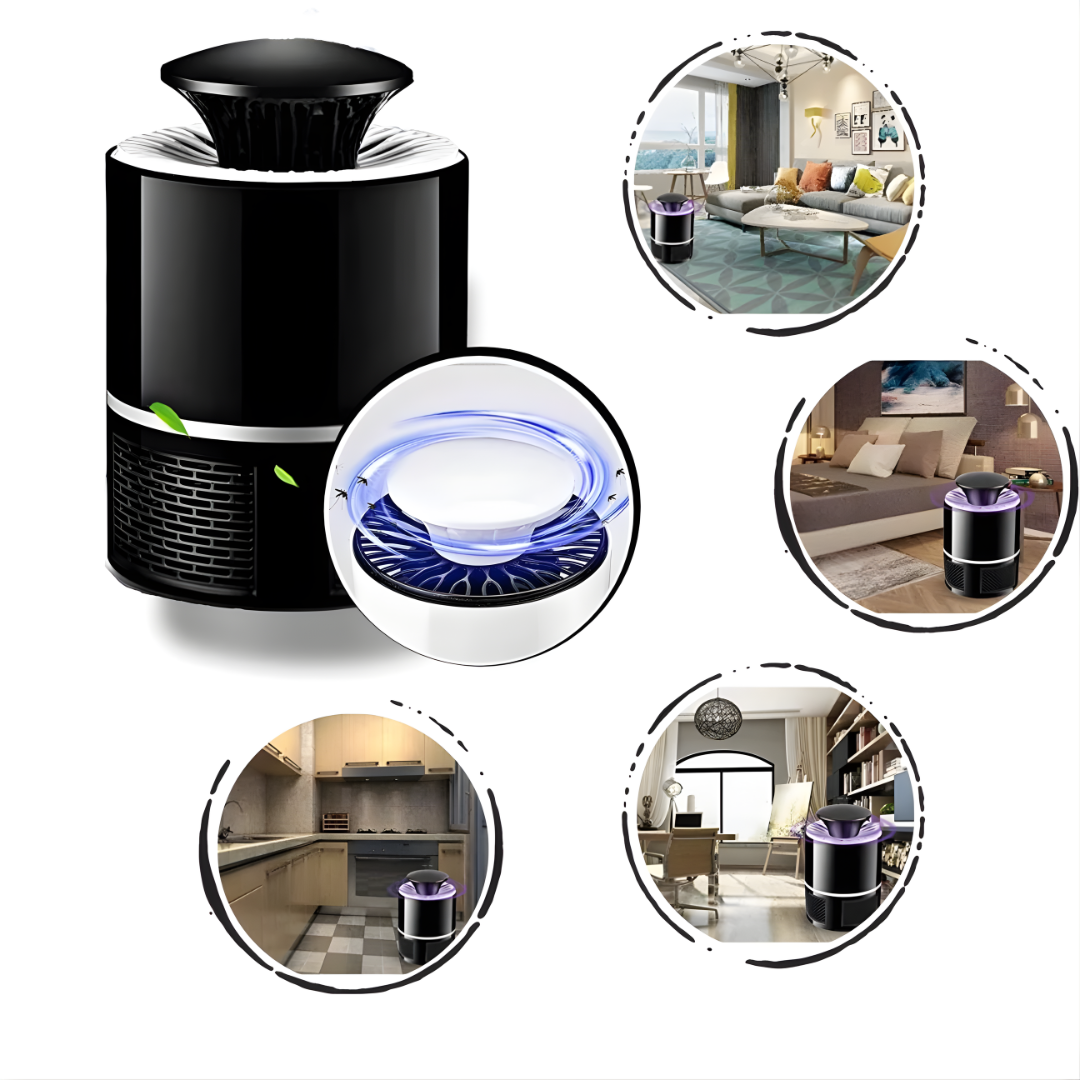 LÁMPARA ANTIMOSQUITOS SILENCIOSA – Eliminación efectiva, luz segura y descanso sin interrupciones toda la noche