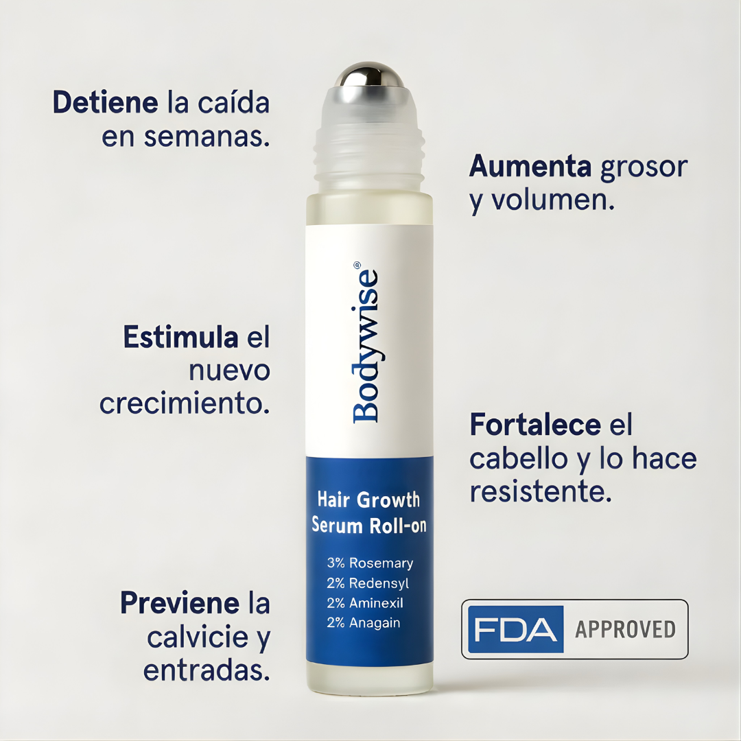 BODYWISE-50 ML — Apoyo para entradas, barba y densidad capilar masculina
