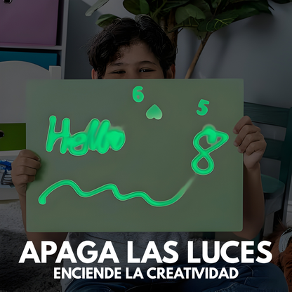 TABLETA MÁGICA CON LUZ PARA NIÑOS – Creatividad iluminada, aprendizaje divertido y entretenimiento sin pantallas