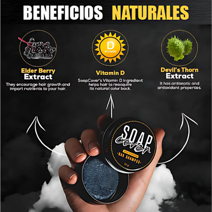 BLACK SOAP CUBRE CANAS – Jabón anticanas natural