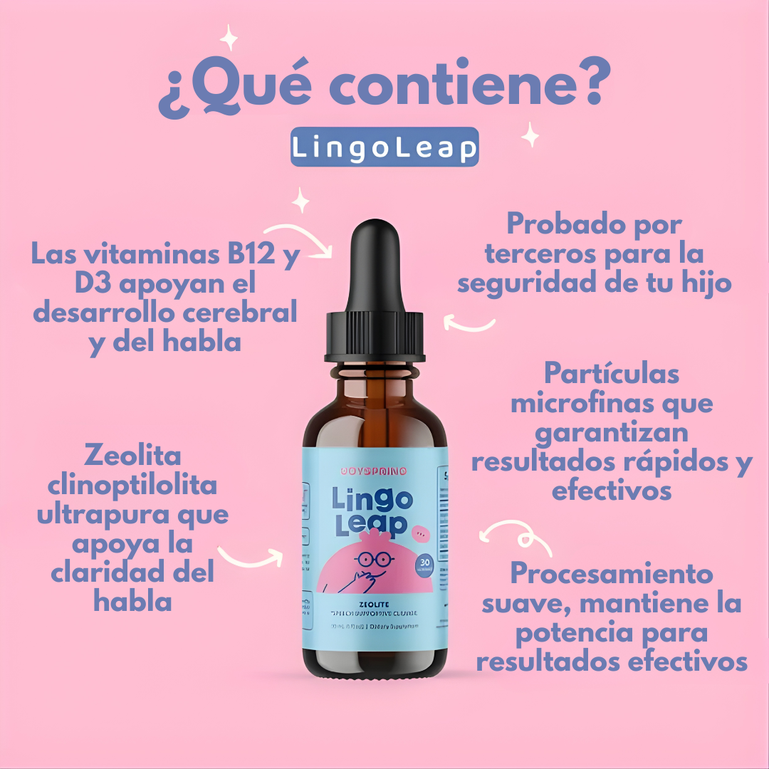 LINGO LEAP — El apoyo cognitivo natural que el cerebro en desarrollo de tu hijo necesita para aprender y comunicarse mejor