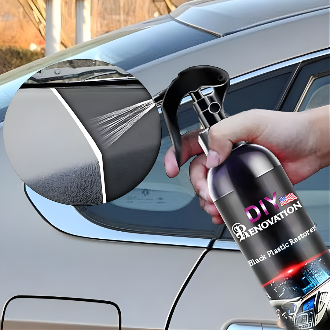 LIQUIDO RESTAURADOR DE PARTES NEGRAS – Recupera el color original, renueva tu vehículo y luce como nuevo en minutos
