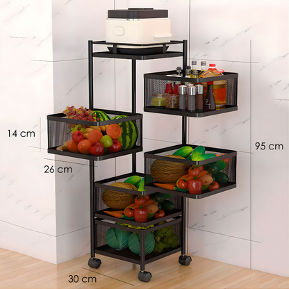 ORGANIZADOR VERTICAL CUADRADO 5 COMPARTIMIENTOS 95CM – Más espacio, orden inteligente y almacenamiento práctico