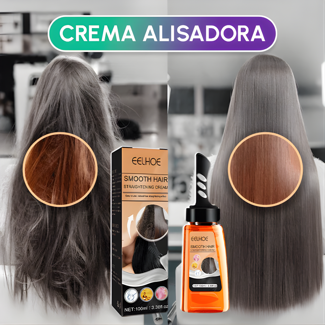 CREMA ALISADORA – Cabello más liso, manejable y con brillo desde la primera aplicación