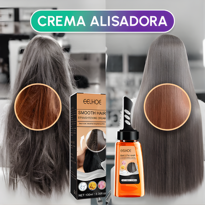 CREMA ALISADORA – Cabello más liso, manejable y con brillo desde la primera aplicación