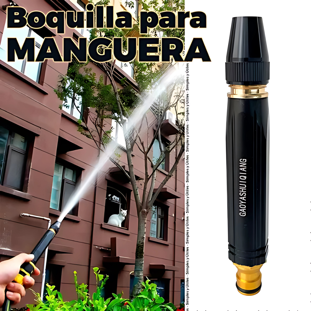 BOQUILLA MANGUERA – Potencia y precisión para el lavado de tu auto