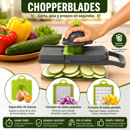 PICADOR Y CORTADOR MULTIFUNCIONAL – Cortes rápidos y cocina práctica