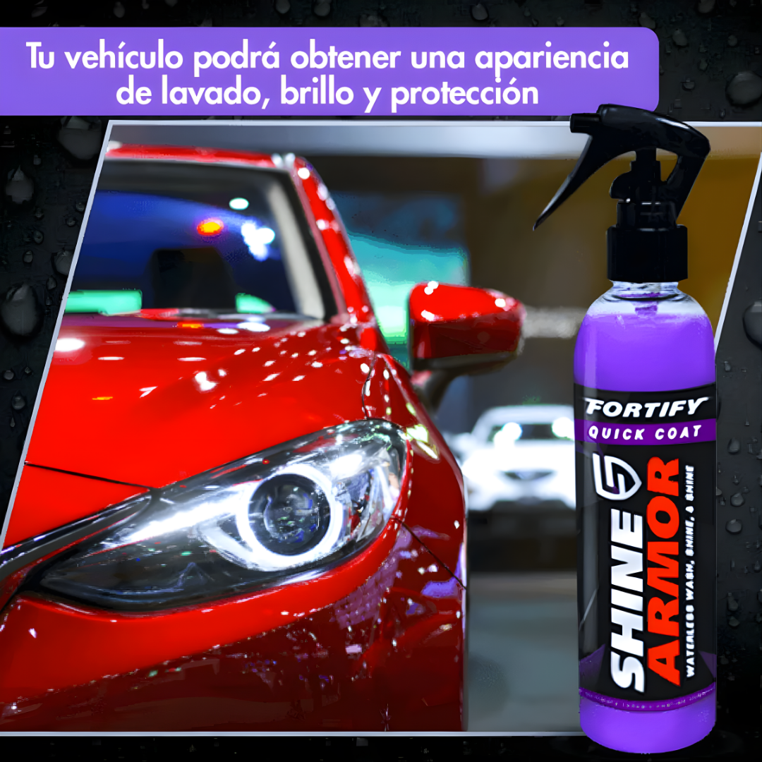 SHAMPOO SHINE ARMOR – Brillo de auto nuevo, protección y limpieza sin gastar de más