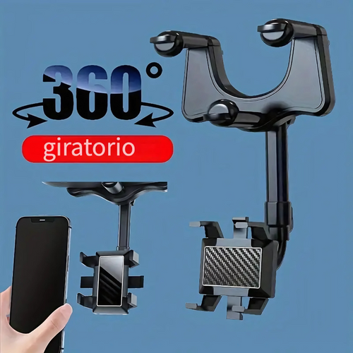 Soporte para Celular de Retrovisor – Mira el GPS sin quitar la vista del camino