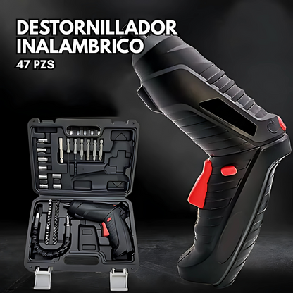 DESTORNILLADOR INALÁMBRICO 47 PZS – Potencia y precisión en tus manos