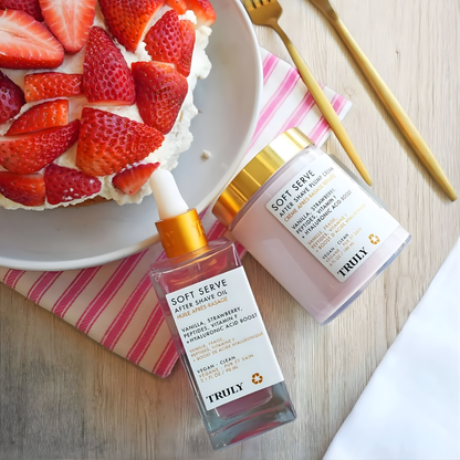 COMBO TRULY SOFT SERVE (ACEITE + CREMA) – Suavidad total, alivio inmediato y piel ultra lisa después de cada afeitada