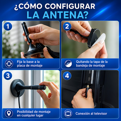 ANTENA DE TV PARA SMART TV (SIN CABLE) – Televisión sin mensualidades