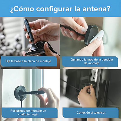 ANTENA TDT - Conéctate a la señal sin complicaciones, sin cuotas mensuales y con máxima calidad.