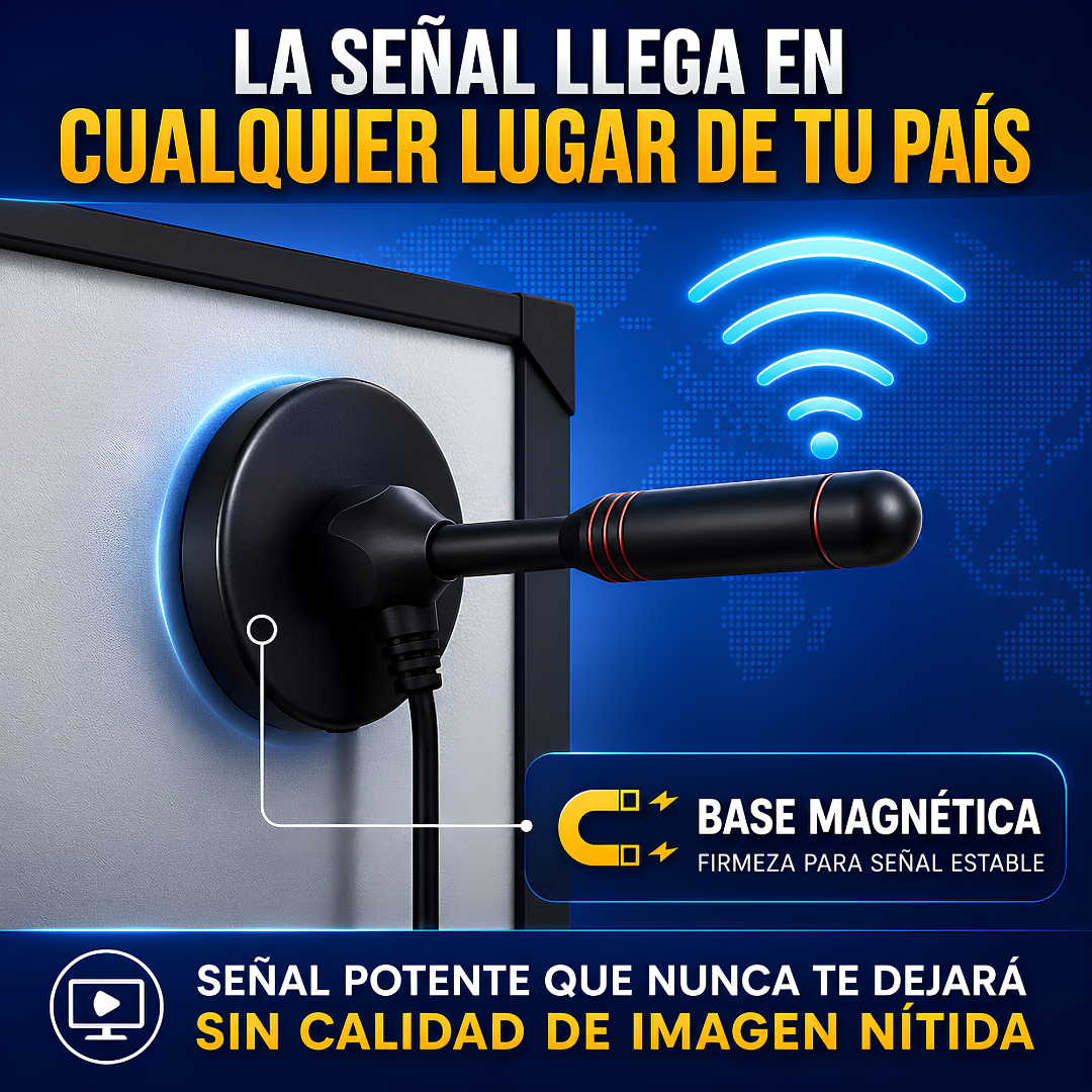 ANTENA DE TV PARA SMART TV (SIN CABLE) – Televisión sin mensualidades