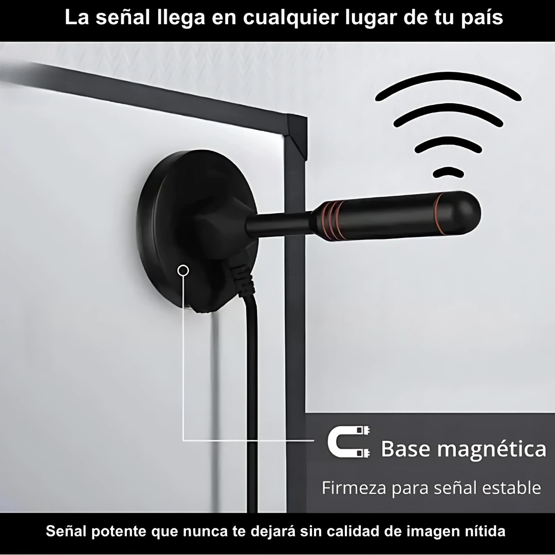 ANTENA TDT - Conéctate a la señal sin complicaciones, sin cuotas mensuales y con máxima calidad.