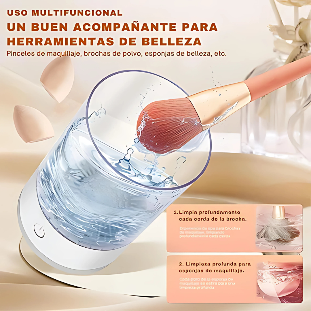 LIMPIADOR DE BROCHAS - Brochas impecables, maquillaje perfecto todos los días.