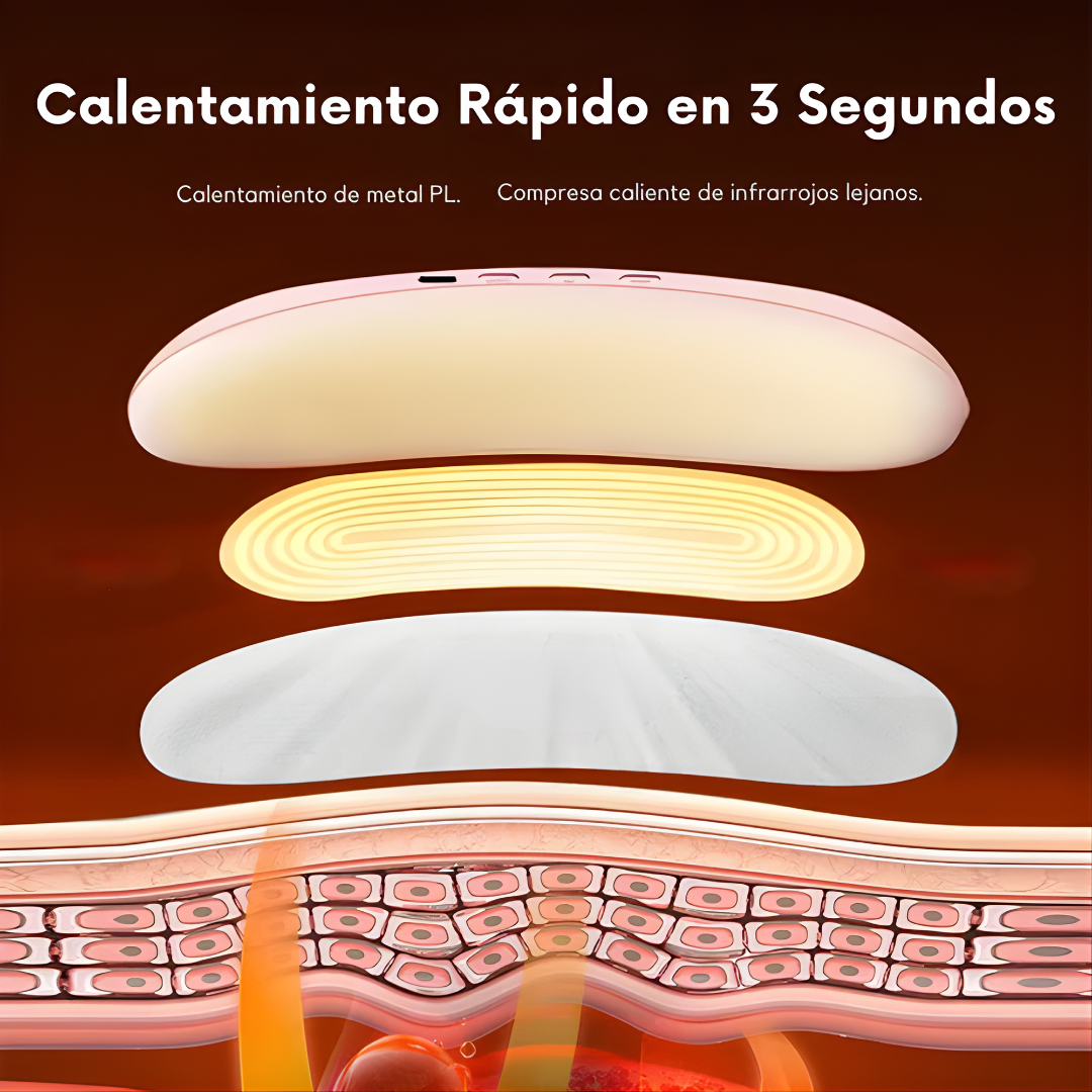 MASAJEADOR PARA COLICOS MENSTRUALES - Calor, masaje y alivio cuando más lo necesitas