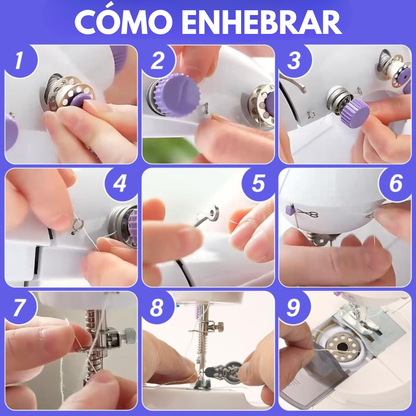 MINI MÁQUINA DE COSER PORTÁTIL - Arreglos rápidos y costura creativa al alcance de todos